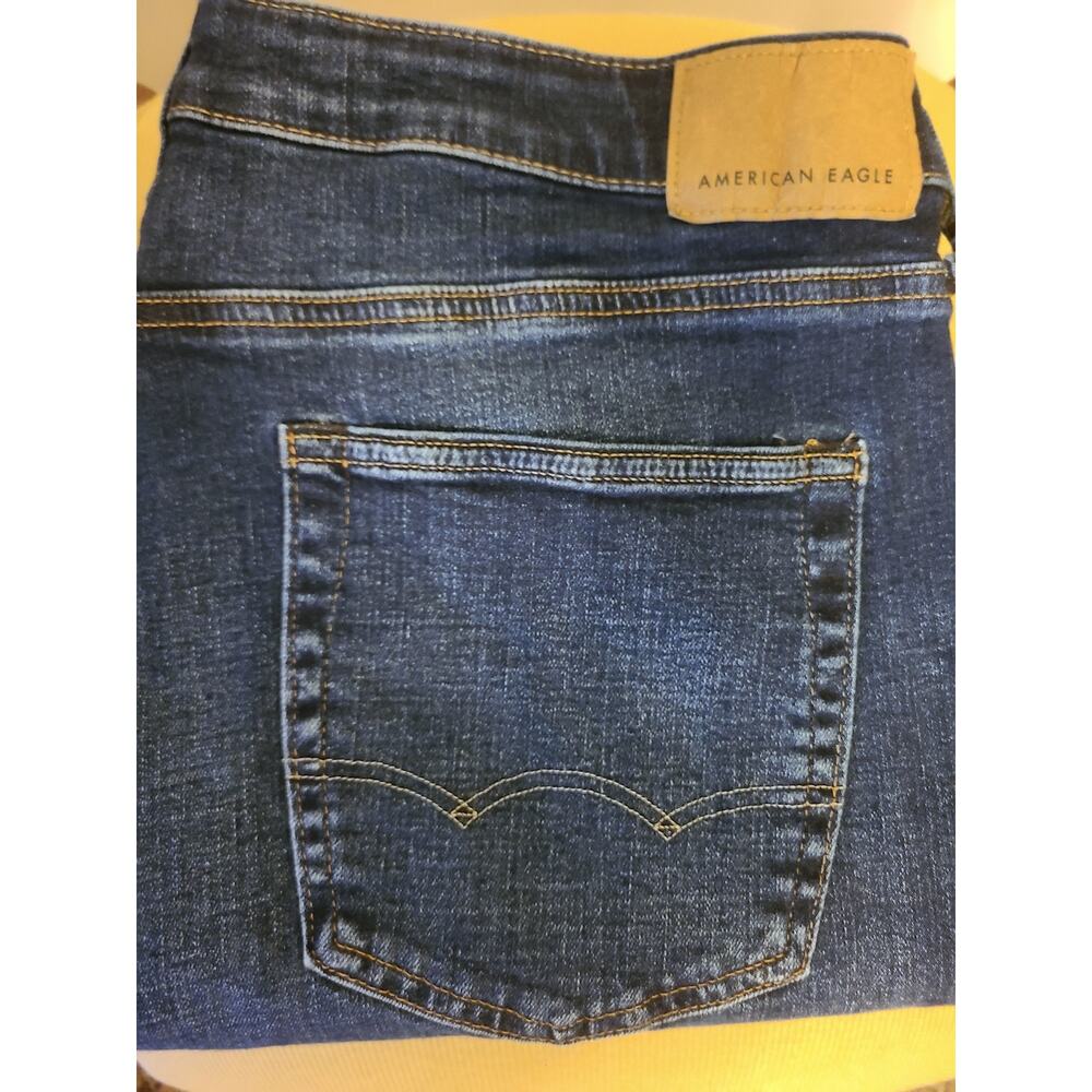Vintage American Eagle Airflex+ Jeans Men's 36x34 Dark Wash Stretch
